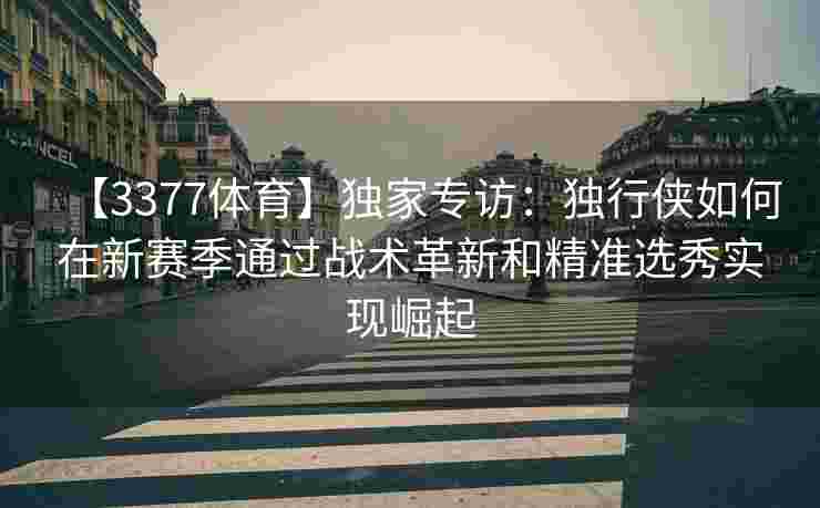 【3377体育】独家专访：独行侠如何在新赛季通过战术革新和精准选秀实现崛起
