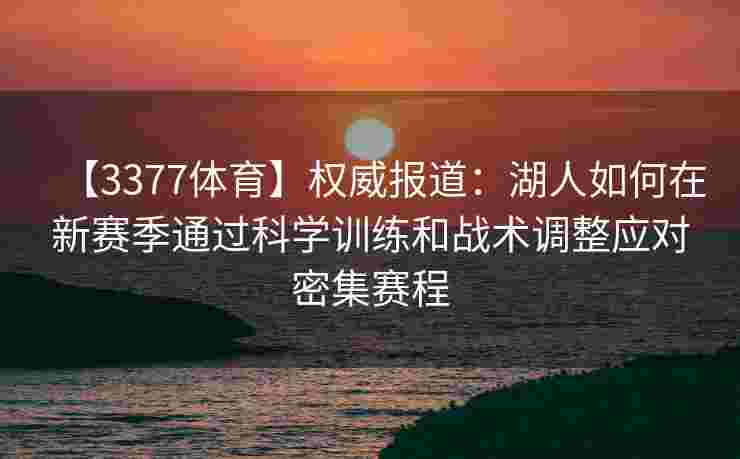 【3377体育】权威报道：湖人如何在新赛季通过科学训练和战术调整应对密集赛程