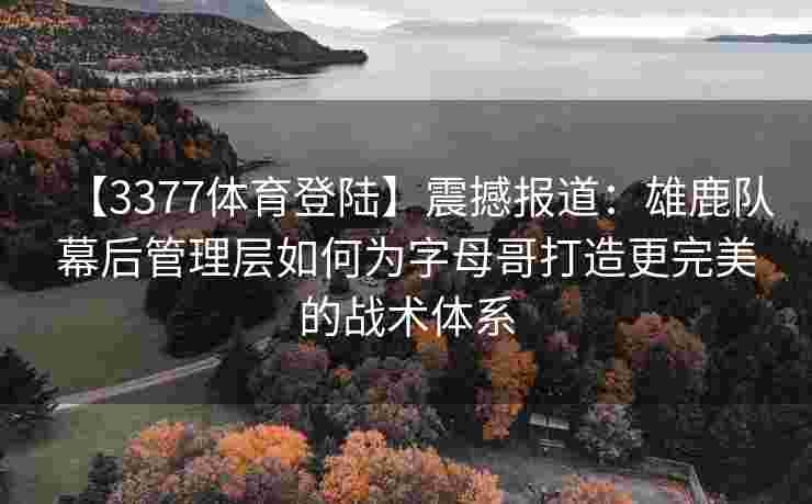【3377体育登陆】震撼报道：雄鹿队幕后管理层如何为字母哥打造更完美的战术体系