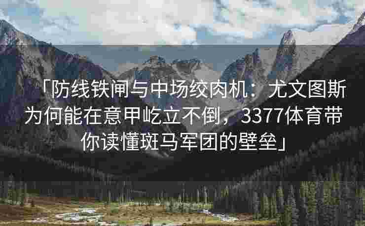 「防线铁闸与中场绞肉机：尤文图斯为何能在意甲屹立不倒，3377体育带你读懂斑马军团的壁垒」